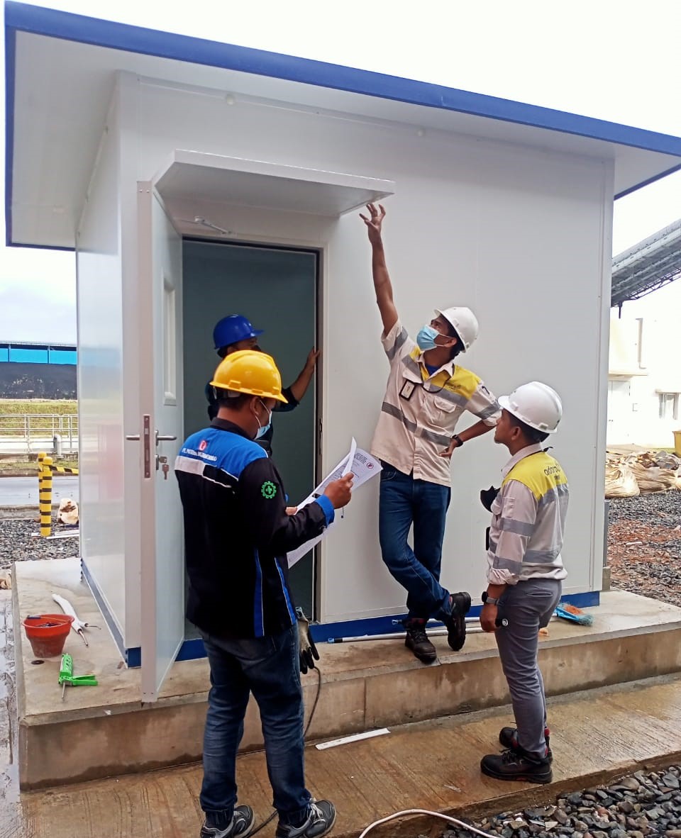 Sandwich Panel, CEMS Mercury Shelter PLTU Tanjung Power-Kalimatan